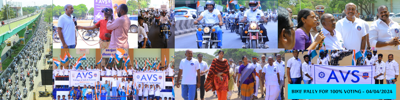 AVS College of Technology - Bike Rally 2024